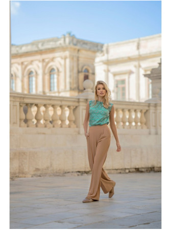 S331 Bliuzelė be rankovių - smėlio