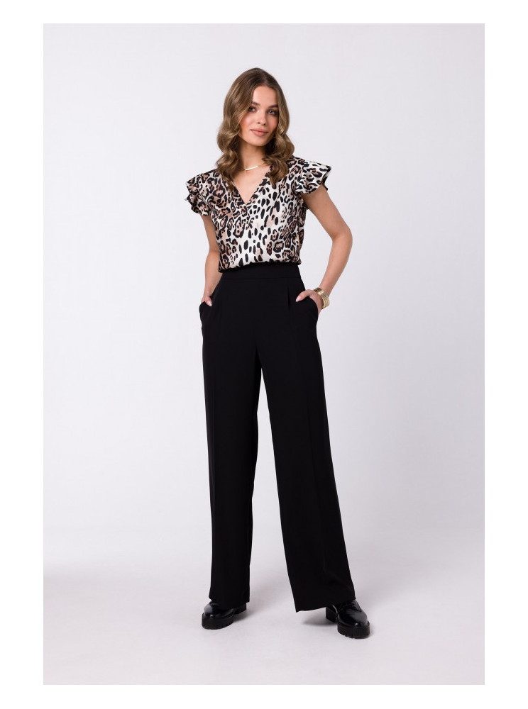 S331 Bliuzelė be rankovių - juoda