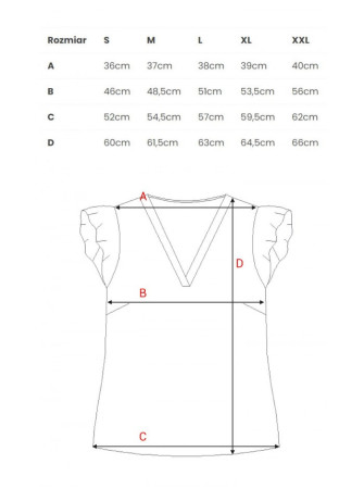 S344 Palaidinė su raukiniais rankovėmis - spalva