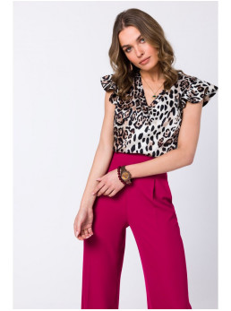 S344 Palaidinė su raukiniais rankovėmis – 2 modelis - spalva