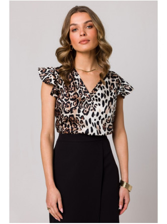 S344 Palaidinė su raukiniais rankovėmis – 2 modelis - spalva