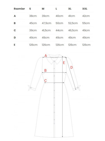 B259 Suknelė marškiniai su sagomis - spalva
