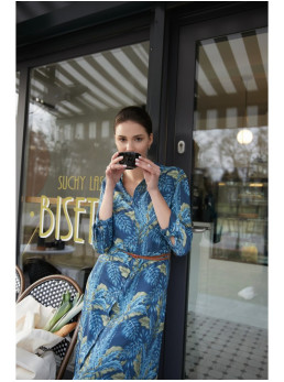 B259 Suknelė marškiniai su sagomis – 2 modelis - spalva