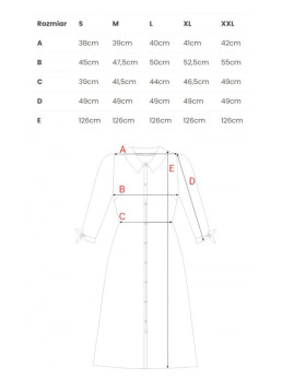 B259 Marškininė suknelė su sagomis - 2 modelis - spalva