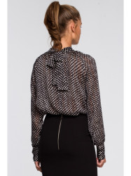 S235 Chiiffon blouse with a tie detail in the back - model 1