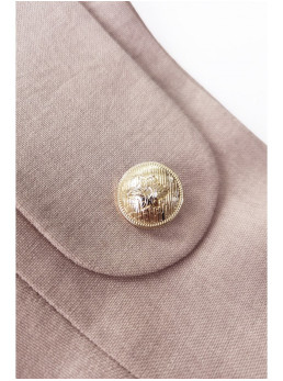 B265 Aukštu liemeniu platėjantis sijonas - smėlio