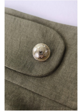 B265 Aukštu liemeniu platėjantis sijonas - alyvuogių