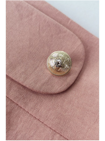 B265 Aukštu liemeniu platėjantis sijonas - rožinė