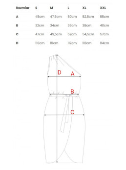 .K160 Suknelė vienu petimi - koralinė