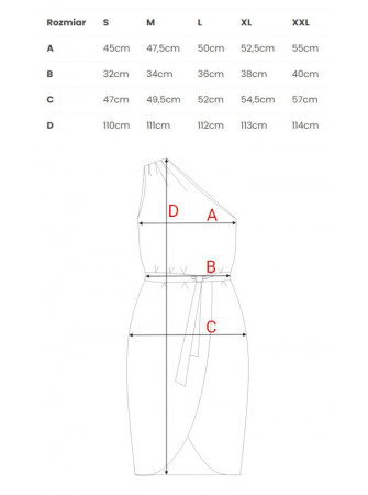 .K160 Asimetriška suknelė vienu petimi - levandų