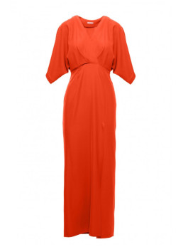 .K163 Ilga suknelė - koralinė