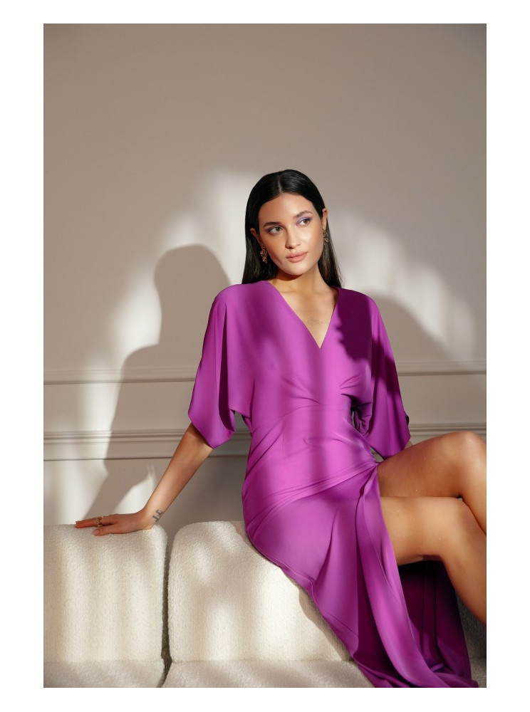 .K163 Ilga suknelė - levandų