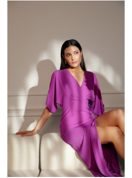 .K163 Ilga suknelė - levandų