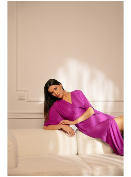 .K163 Ilga suknelė - levandų