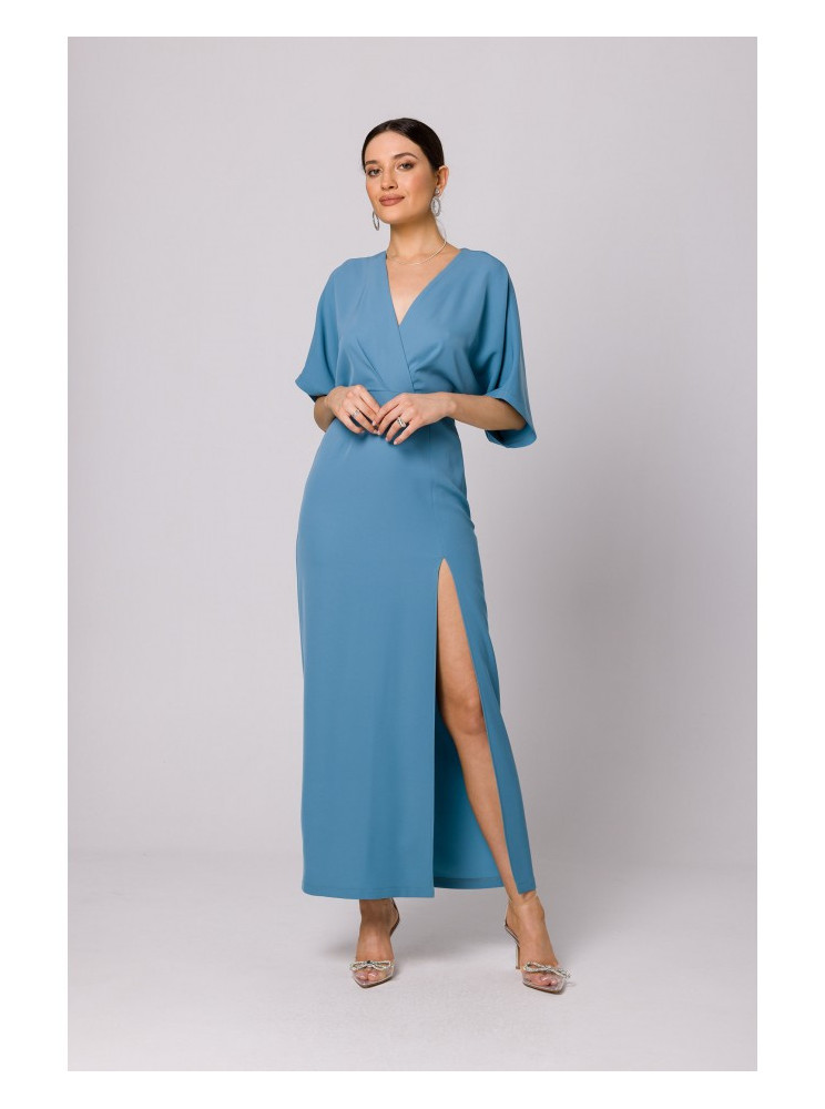 .K163 Ilga suknelė - dangaus mėlyna