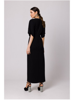 .K163 Ilgas suknelė - juoda