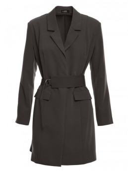 M749 Švarkinė suknelė su diržu - chaki