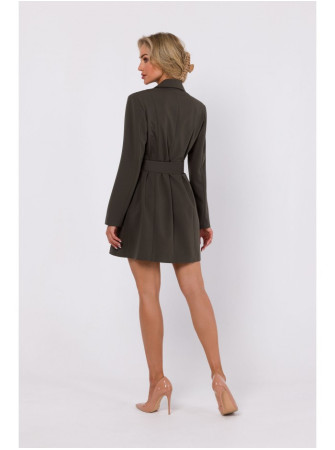 M749 Švarkinė suknelė su diržu - chaki