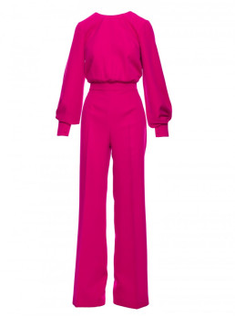 M754 Kombinezonas su dekoratyvinėmis rankovėmis - fuksijos