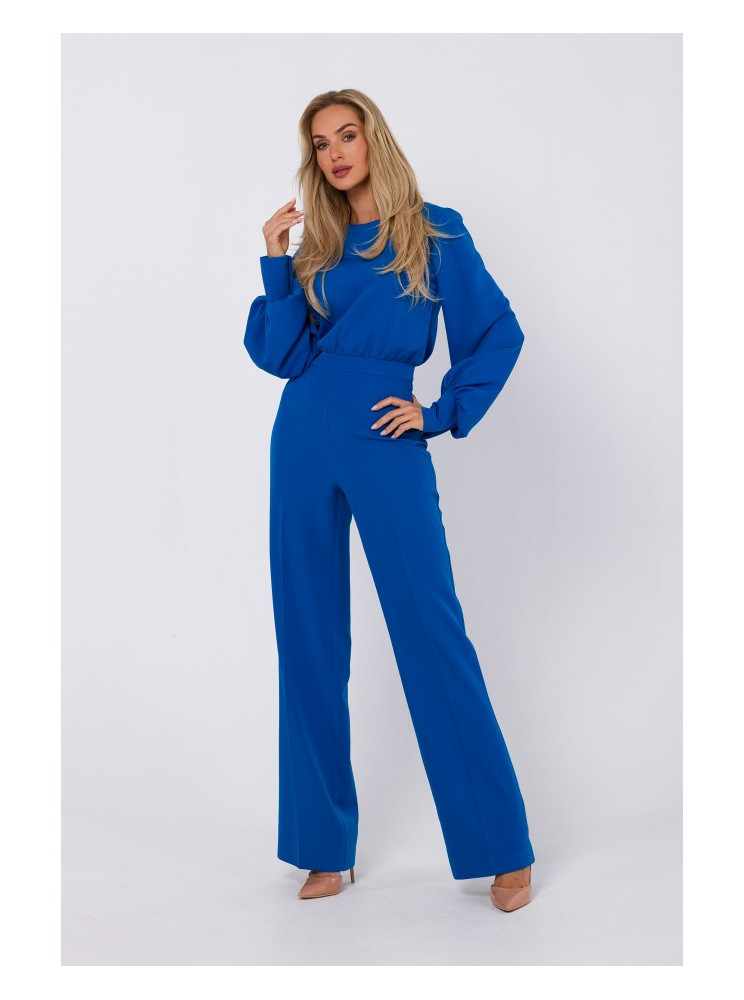 M754 Kombinezonas dekoratyvinėmis rankovėmis - mėlyna