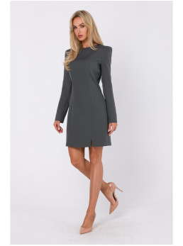 M755 Suknelė su modeliuojančiomis siūlėmis - chaki