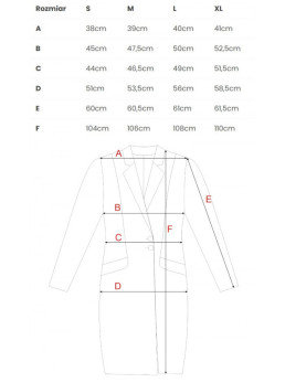 M758 Sagamis užsegamas fuksijos paltas - fuksijos