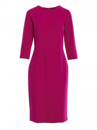 S350 Figūrą pabrėžianti suknelė su skeltuku - slyvų