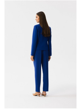 S353 Prigludęs vieno sagos švarkas - karališka mėlyna