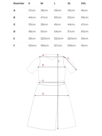 S240 Wrap front dress - red