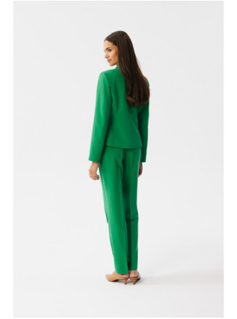 S353 Žalias vienos sagos švarkas - žalia