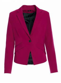 S353 Prigludęs vieno sagos švarkas - slyvų