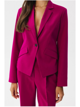 S353 Prigludęs švarkas su viena saga - slyvų