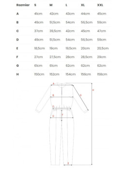 S355 Kombinezonas su skeltu kaklu - karališka mėlyna