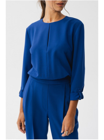 S355 Kombinezonas su skeltu kaklu - karališka mėlyna