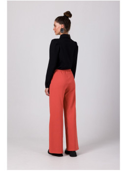 B275 Kelnes su priekine siūle - brick red