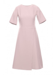 S240 Wrap front dress - powder