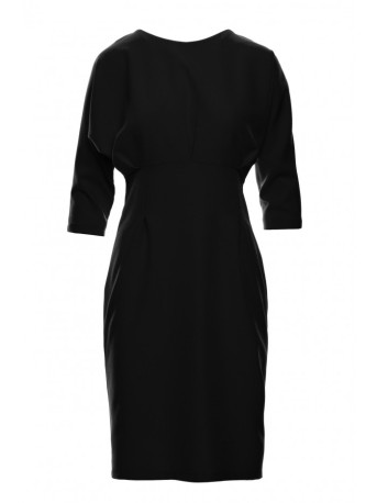 S242 Bat sleeve dress - black