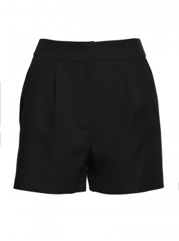 M775 Šortai su klostėmis - juoda