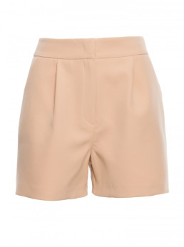M775 Šortai su klostėmis - smėlio
