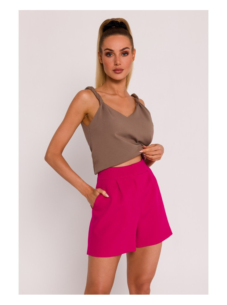 M775 Klostuoti šortai - fuksijos