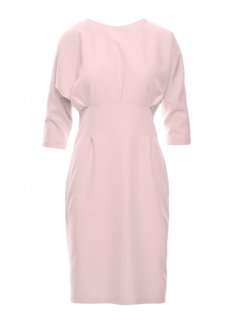 S242 Bat sleeve dress - powder