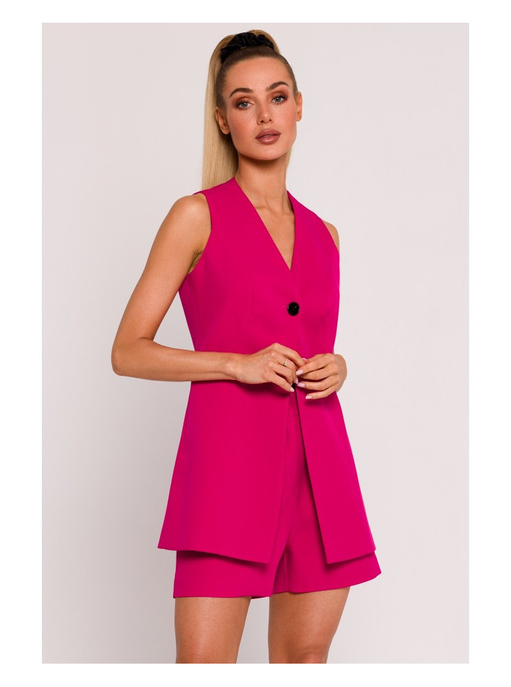 M776 Vienos sagos liemenė-švarkas - fuksijos