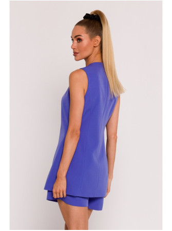 M776 Viengubas švarkas be rankovių - light purple