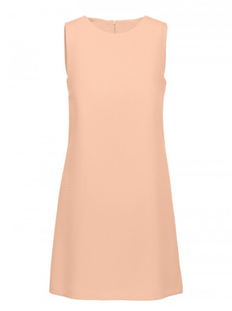 M778 Smėlio spalvos suknelė be rankovių su iškirpimais - smėlio