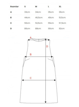 M778 Suknelė be rankovių su iškirpimais - fuksijos