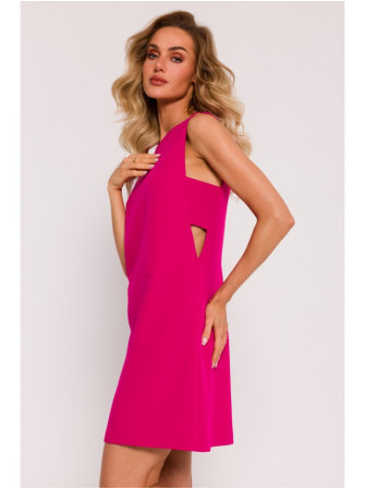 M778 Berankovė suknelė su iškirpimais - fuksijos