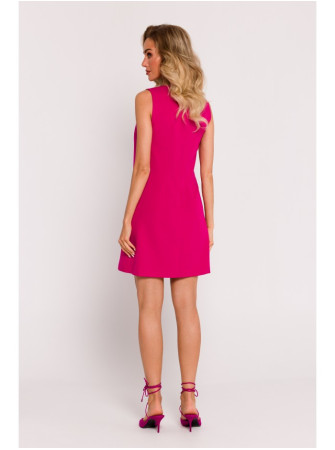M778 Berankovė suknelė su iškirpimais - fuksijos