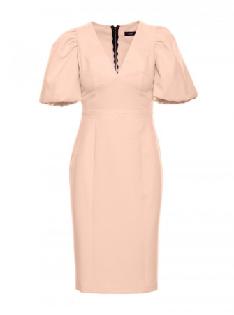 M779 Biustjė suknelė - smėlio