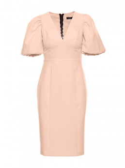 M779 Biustjė suknelė - smėlio