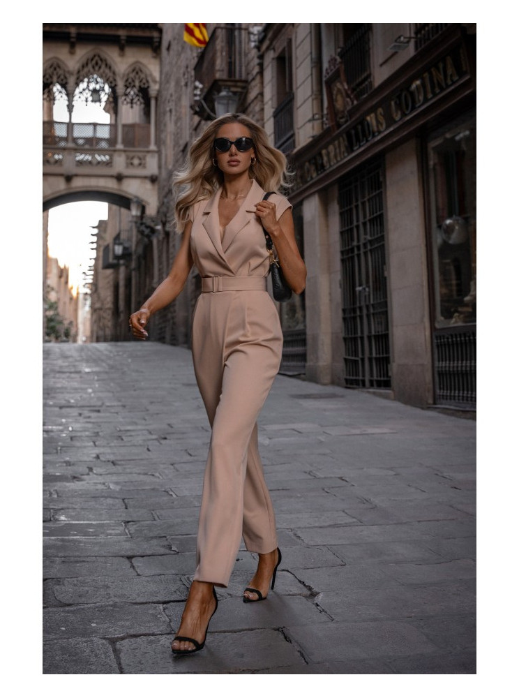 M780 Asimetriško dizaino kombinezonas - smėlio